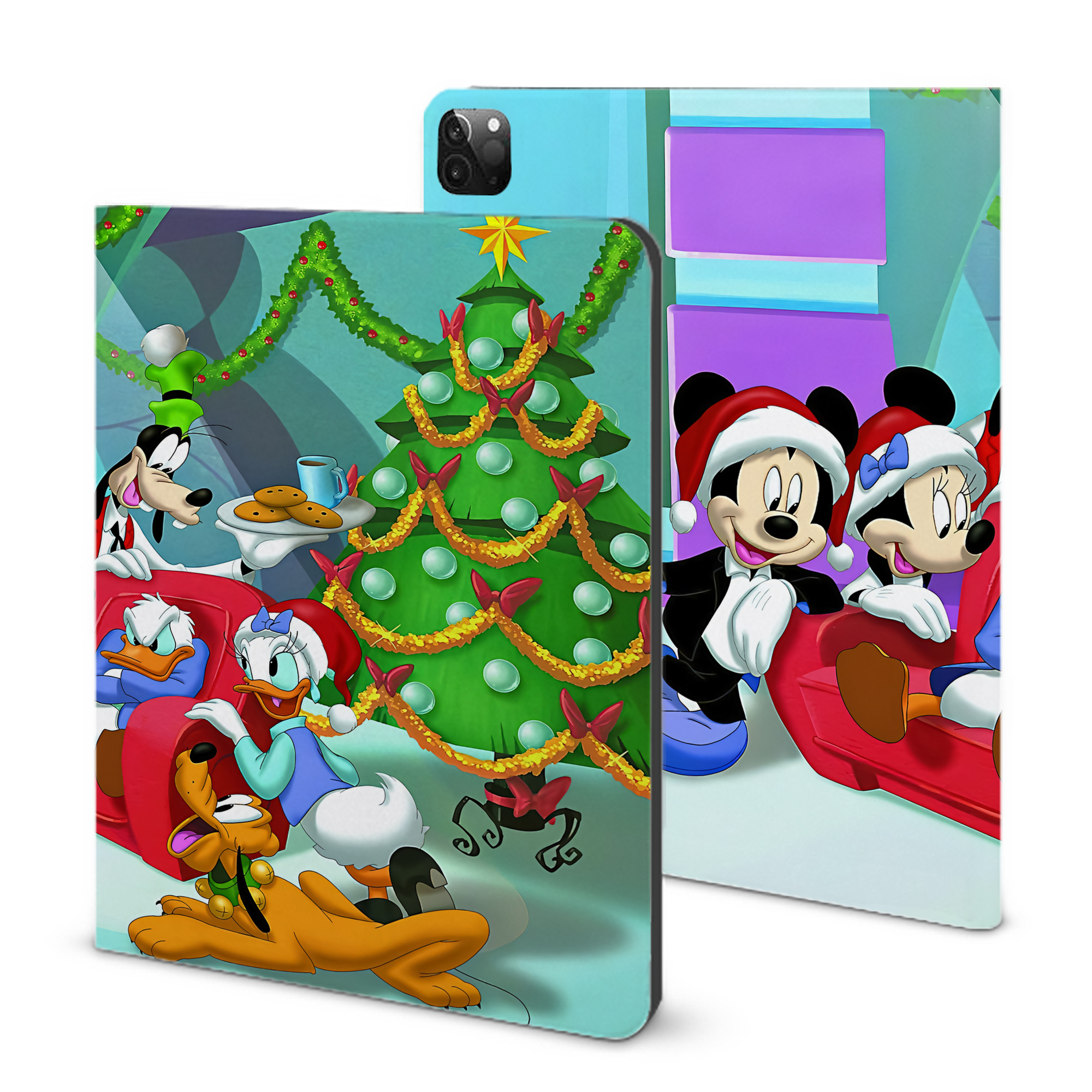 （画像用） ミッキーマウス Mickey Mouse IPadケース ペンホルダー付き ブックスタイルデザイン